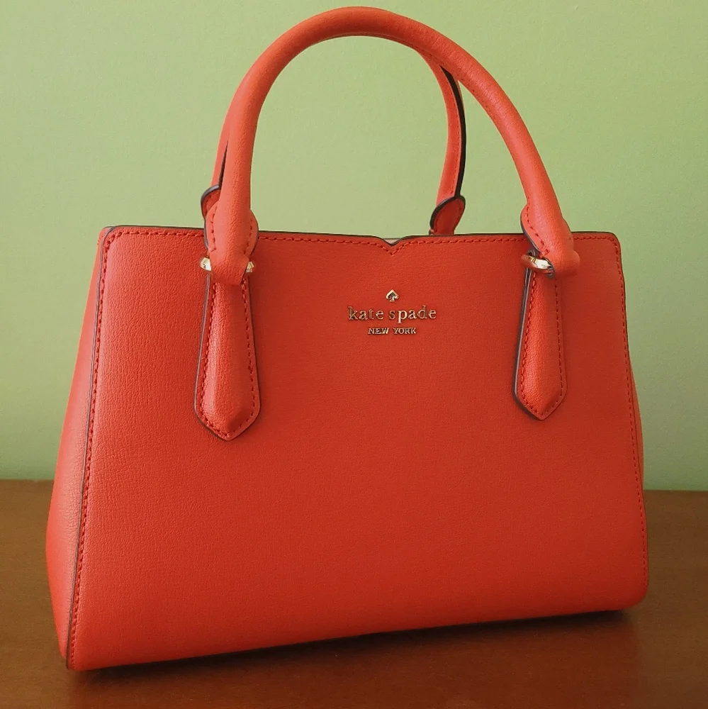 NWT Kate Spade Blood Orange Handbag and Crossbody - Picture 1 of 13